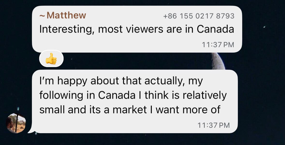 Client appreciation message